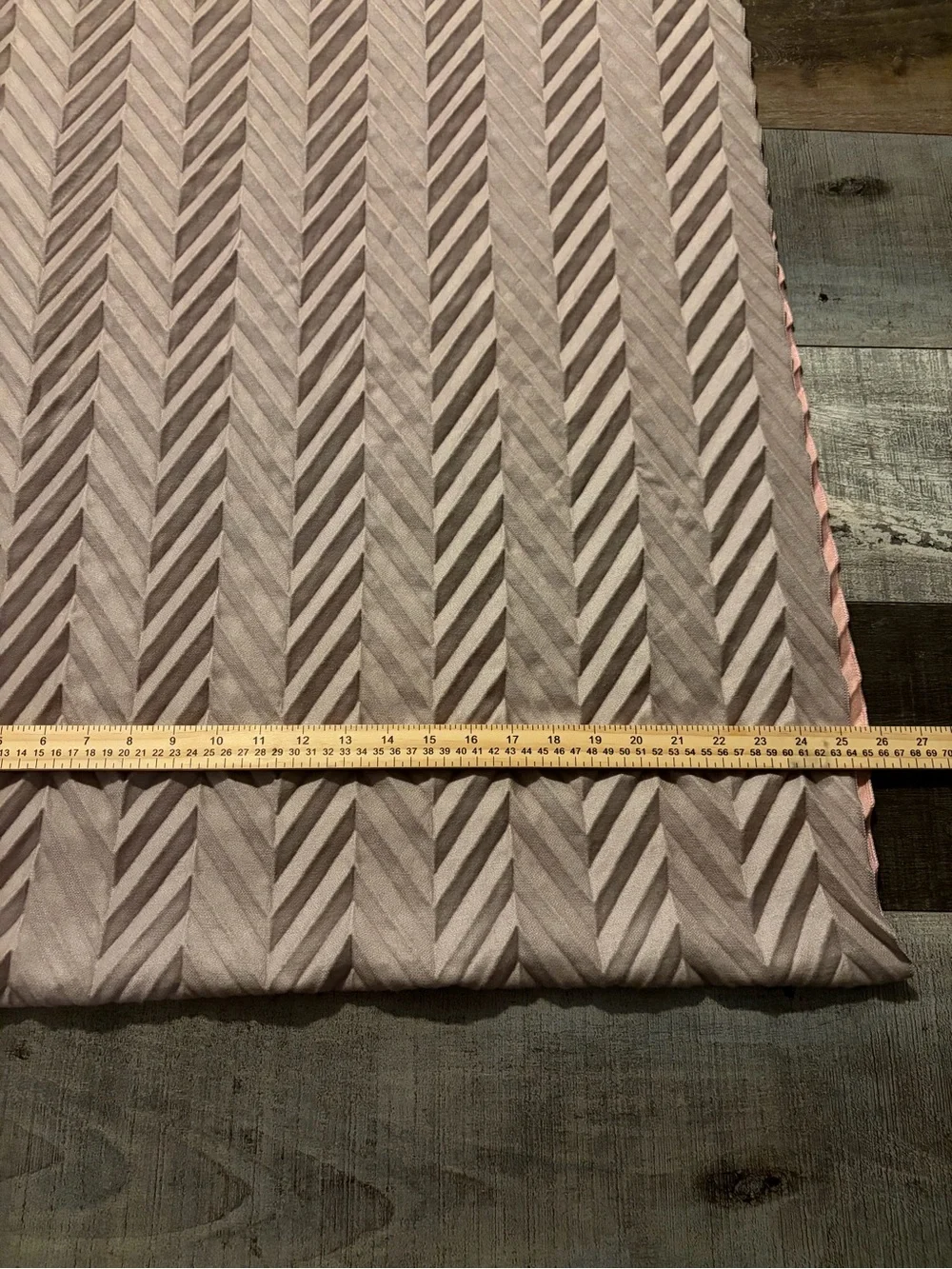 World Market Blush Pink Chevron Textured Wrap Shawl Scarf 25x76